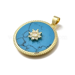 Colgante micropavé cubic zirconia de latón&nbsp;KK-C090-05C-02