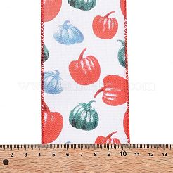 5 Yards bedrucktes Polyesterband mit Draht zum Erntedankfest&nbsp;LS-OCOR-K009-01D