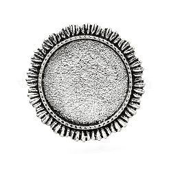 Anello basi di cabochon in lega vintage regolabile&nbsp;PALLOY-Q300-14AS-NR