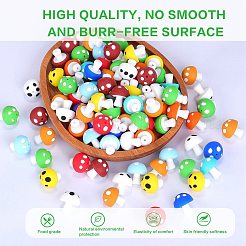 20 pz perline focali in silicone a forma di fungo&nbsp;JX901I