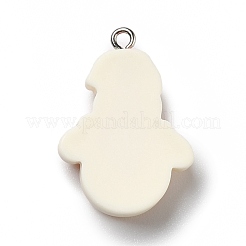 Pendentifs en résine opaque&nbsp;RESI-D055-013P