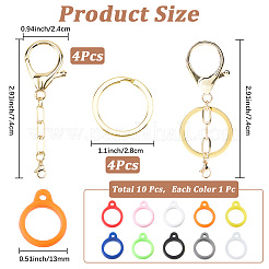Kits de fabrication de porte-clés de rangement pour rouge à lèvres à faire soi-même&nbsp;DIY-CP0013-83B