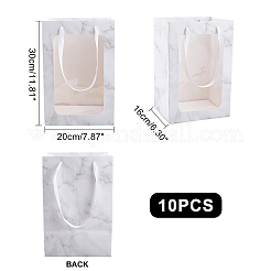 Sacchetti regalo di carta con bouquet di fiori&nbsp;ABAG-WH0005-46C-05