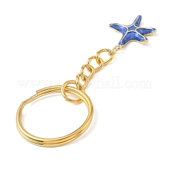 Llaveros de estrella de mar de latón esmaltado&nbsp;KEYC-JKC01381