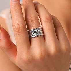 Breite Fingerringe aus Edelstahl 304 für Damen&nbsp;WG0EAB9-02