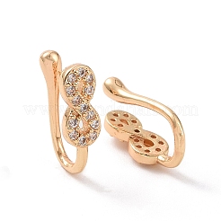 Boucles d'oreilles manchette infini en zircone cubique transparente&nbsp;ZIRC-I064-12G