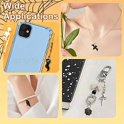 30pcs 15 Arten Halloween-Thema-Legierungs-Emaille-Anhänger&nbsp;ENAM-CJ0006-44