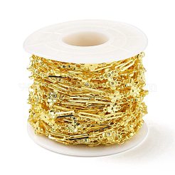 Maglie di fiori in ottone fatti a mano e catene di graffette&nbsp;CHC-E023-05G