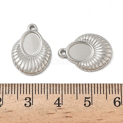 Cabochon pendenti in acciaio inossidabile 304&nbsp;STAS-D127-16P
