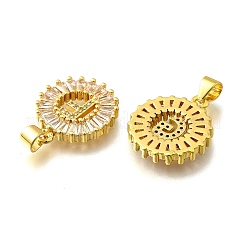 Ciondoli in ottone con micro pavé di zirconi da 26 pezzo&nbsp;KK-R218-04G