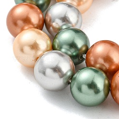 Fili di perle di conchiglie galvanizzate&nbsp;X-SHEL-F008-03B-02