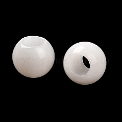Natürliche weiße jade europäische perlen&nbsp;LS-G-R488-01H