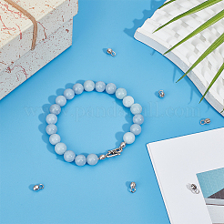 925 Sterling Silber Perlenspitzen mit Wildlederstoff quadratisch Silber Poliertuch&nbsp;FIND-BC0013-10C