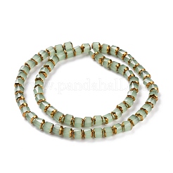 Galvanisierte Glasimitat-Jade-Perlenstränge&nbsp;GLAA-P003-C03