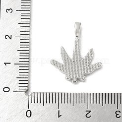 Colgantes de concha blanca natural con pavé de latón&nbsp;KK-S522-20P