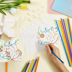 Papier & PVC blanko DIY Windräder Handwerk für Kinder Kunst und Handwerk&nbsp;FIND-CP0003-26A