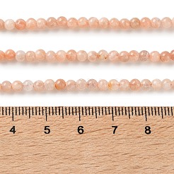 Natürliche sunstone Perlen Stränge&nbsp;G-C284-C02-3mm-01