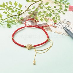Armband aus Messing mit Leoparden- und Kettenmikropave und Zirkonia für Mädchen und Frauen&nbsp;BJEW-JB06979