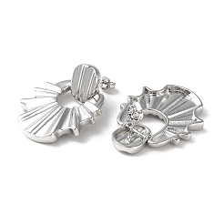 Boucles d'oreilles pendantes en laiton plaqué en rack&nbsp;EJEW-M230-08P