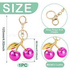 Portachiavi in acrilico a forma di ciliegia&nbsp;KEYC-TAC00063-02