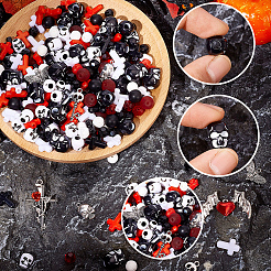 DIY-Sets zur Herstellung von Stretch-Armbändern im Gothic-Stil&nbsp;DIY-SC0033-37