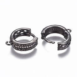 Accessoires de créoles Huggie en laiton&nbsp;ZIRC-F103-11