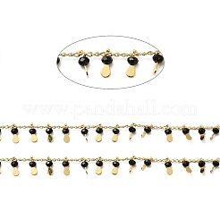 Catene di ciondoli a goccia con perline di vetro&nbsp;CHC-A006-13G-01