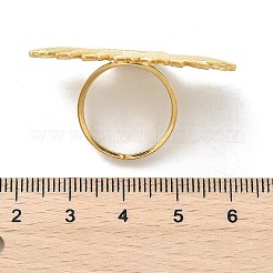 Blume 304 Edelstahl weiße Muschel Fingerringe für Frauen&nbsp;RJEW-G346-11G-02