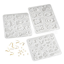 3 moule à pendentif en silicone à faire soi-même&nbsp;DIY-TA0015-63