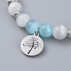 Charm-Armbänder aus chirurgischem Edelstahl 316 mit Zirkonia&nbsp;BJEW-JB04516