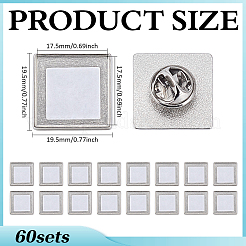 Kit de fabricación de pines de broche en blanco de sublimación diy&nbsp;DIY-WH0591-619B
