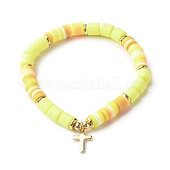 Set di bracciali elasticizzati in argilla polimerica fatti a mano&nbsp;BJEW-JB06350-03