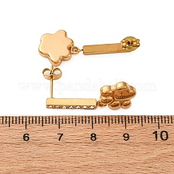 Orecchini pendenti in acciaio inossidabile 304&nbsp;EJEW-C148-02G