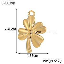 Anhänger aus Edelstahl 304&nbsp;SA-OY002--14G