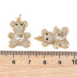 Ciondoli Shegrace in ottone con micro pavé di zirconi cubici trasparenti&nbsp;XGRQ4N527-738G