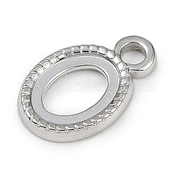 Cabochon-Fassungen für Anhänger aus Edelstahl 304&nbsp;STAS-B092-01P