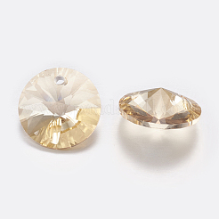 Encantos de rhinestone facetados&nbsp;RGLA-F049-6mm-001GS