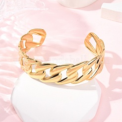 Bracelets manchettes en acier inoxydable 304 pour femmes&nbsp;BJEW-G749-05G