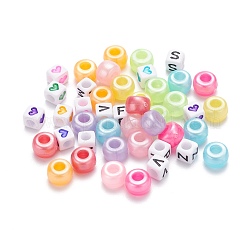 400pcs barril y cubo de plástico / cuentas acrílicas&nbsp;DIY-FS0001-52