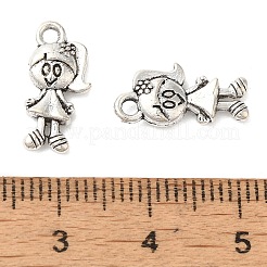 Niña de estilo tibetano charms de aleación de zinc&nbsp;TIBEP-Q033-107