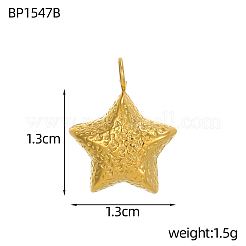 Anhänger aus Edelstahl 304&nbsp;STAS-OY002-61G