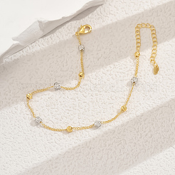Cavigliere estive in ottone con cristalli e strass&nbsp;PK4515