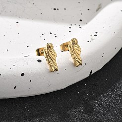 Pendientes de acero inoxidable 304 para mujer&nbsp;LS-EJEW-K271-03B-G
