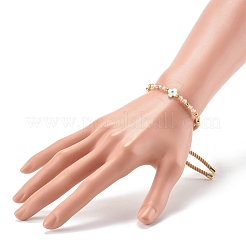 Bracelets coulissants en fil de nylon avec perles de zircone cubique réglables&nbsp;BJEW-JB06366-03