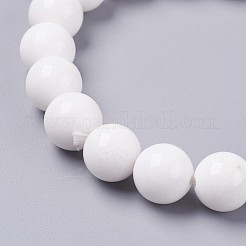 Natürliche Mashan Jade Perlen Stretch-Armband&nbsp;BJEW-P207-34-8mm
