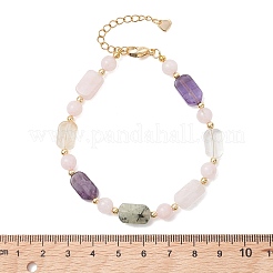Armbänder aus natürlichen Rosenquarz-&nbsp;BJEW-JB13661