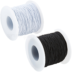 2 Rolle 2 Farben Polyester-Rundgummischnüre&nbsp;OCOR-CY0003-39