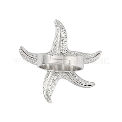 Anlaufgeschützte verstellbare Ringe aus 304 Edelstahl für Damen&nbsp;RJEW-C095-03P