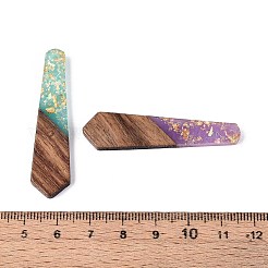 Colgantes de resina opaca y madera de nogal&nbsp;RESI-T060-08A