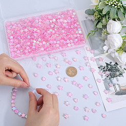 800 Stück 2 Stile umweltfreundliche transparente Acrylperlen&nbsp;TACR-SP0001-01C